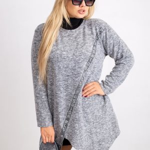 Grey tunic plus size Shattered