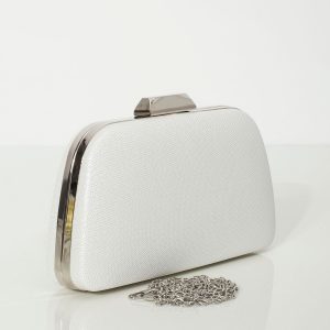 Light silver evening bag