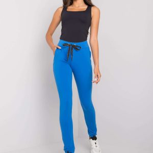 Dark Blue Davina Cotton Sweatpants