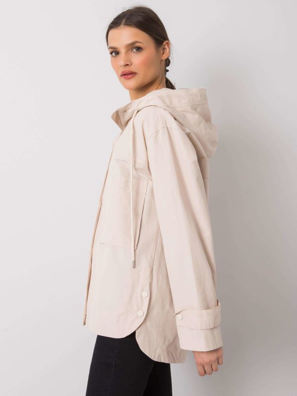 Light beige transitional jacket Casillia RUE PARIS