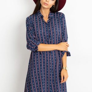 RUE PARIS Navy blue dress Captain