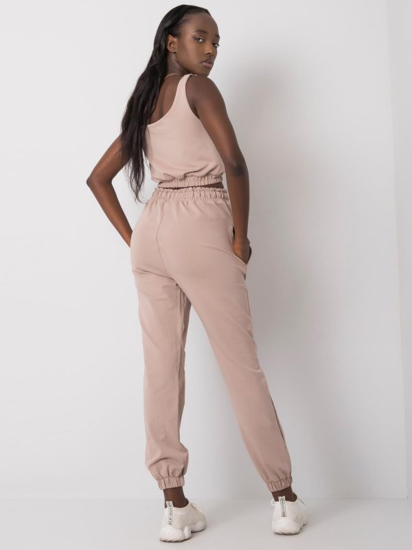 Dark beige tracksuit set Irini