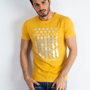 Yellow men's t-shirt Designed