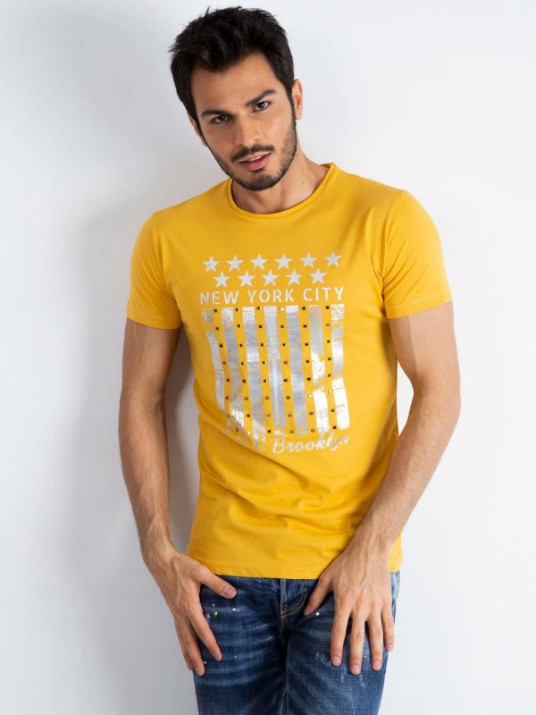 Yellow men's t-shirt Designed