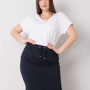 Navy blue skirt plus size Thandie