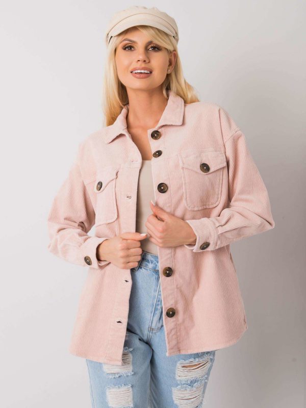 Light pink corduroy outershirt Amala STITCH & SOUL