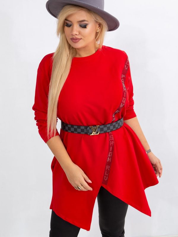 Red tunic plus size Pause