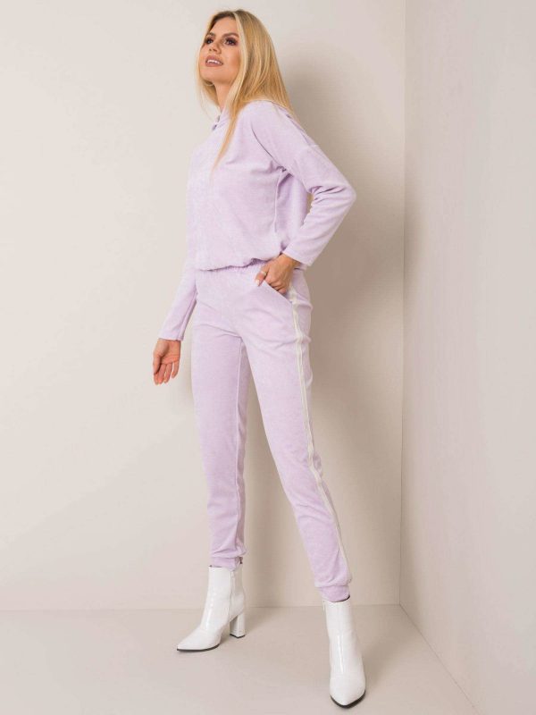 Light purple velour set Janette RUE PARIS