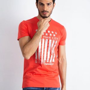 Coral Men's T-Shirt Designed