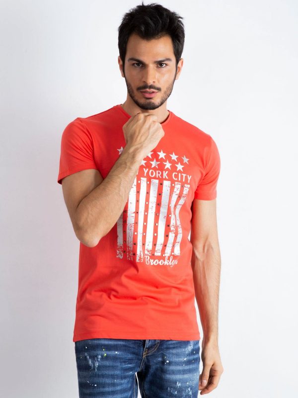 Coral Men's T-Shirt Designed