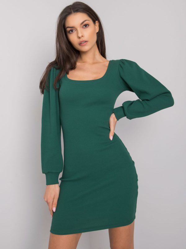 Shantaya RUE PARIS dark green fitted dress