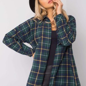 Dark Green Flannel Shirt Estra