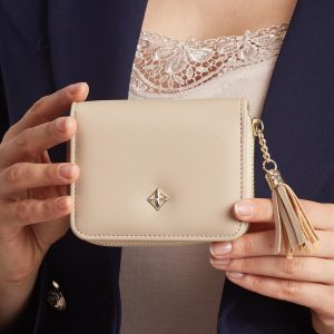 Beige small wallet