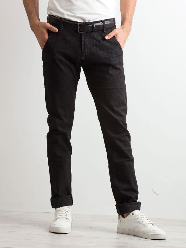 Men's Black Denim Pants