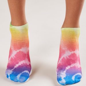 Feet with tie-dye print