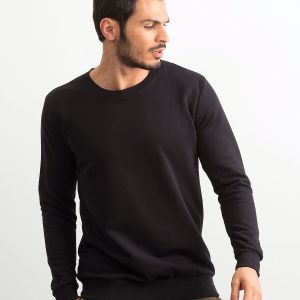 Men's Black Cotton Sweatshirt