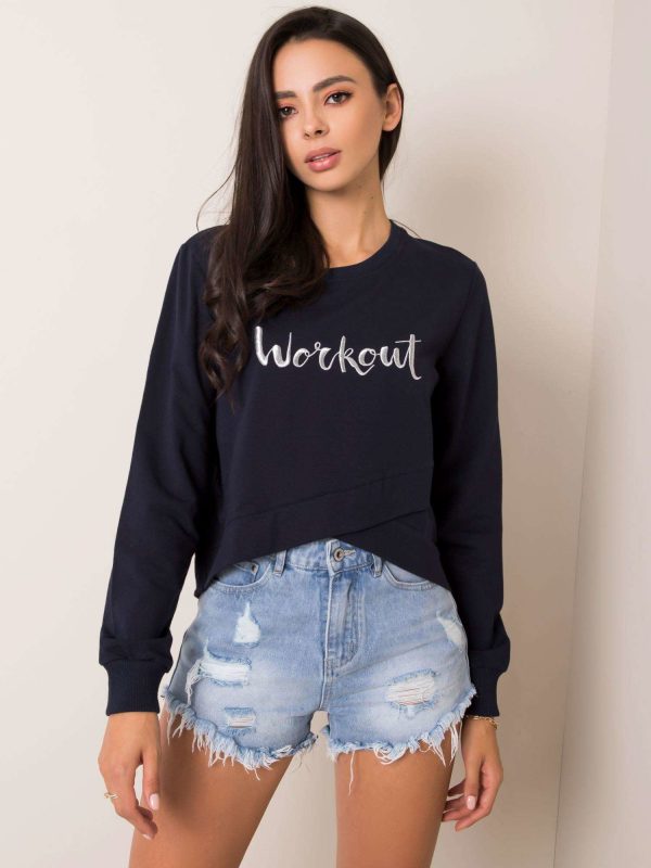 Navy blue sweatshirt Theo FOR FITNESS