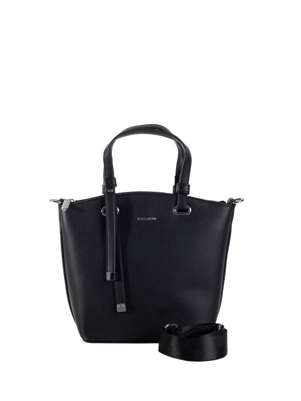 Black Women's Shoulder Bag with Handles