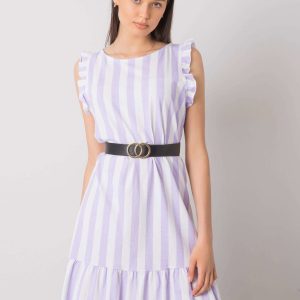 Purple Maude Striped Dress