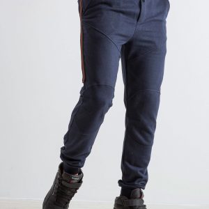 Navy Blue Simplicity Men's Tracksuits