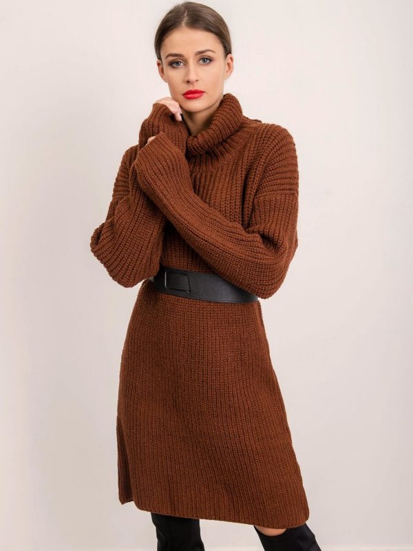 BSL Brown Knitted Dress