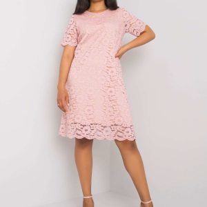 Pink Plus Size Lace Ginny Dress