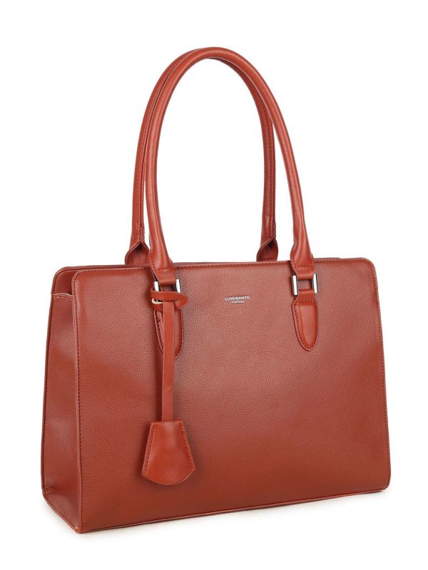 Brown elegant LUIGISANTO handbag