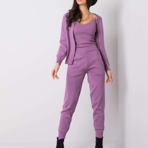 Purple knitted set Henrietta