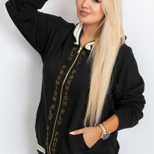 Black plus size sweatshirt Canva