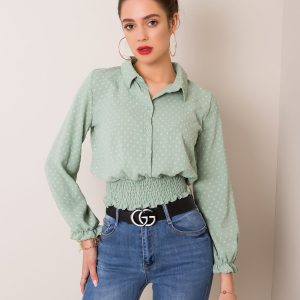 Green blouse Valerie RUE PARIS