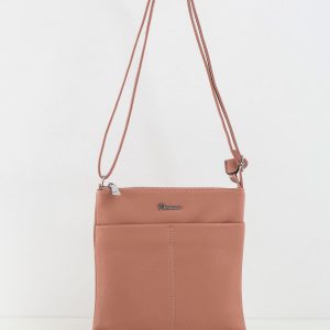 Pink eco-leather handbag