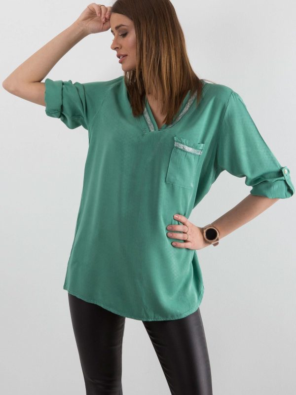 Green tunic with pocket