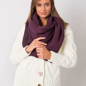 Purple Knitted Scarf