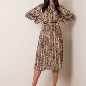 Black and beige dress by Tracy