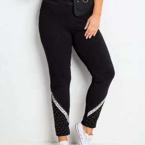 Black Plus Size Active Pants