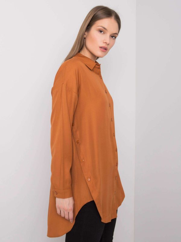 Brown long shirt Zuri RUE PARIS