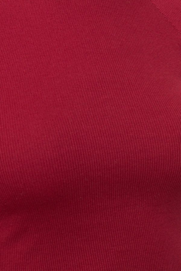 Burgundy short blouse BSL