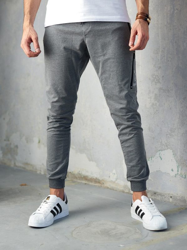 Dark Grey Slim Fit Men's Sweatpants