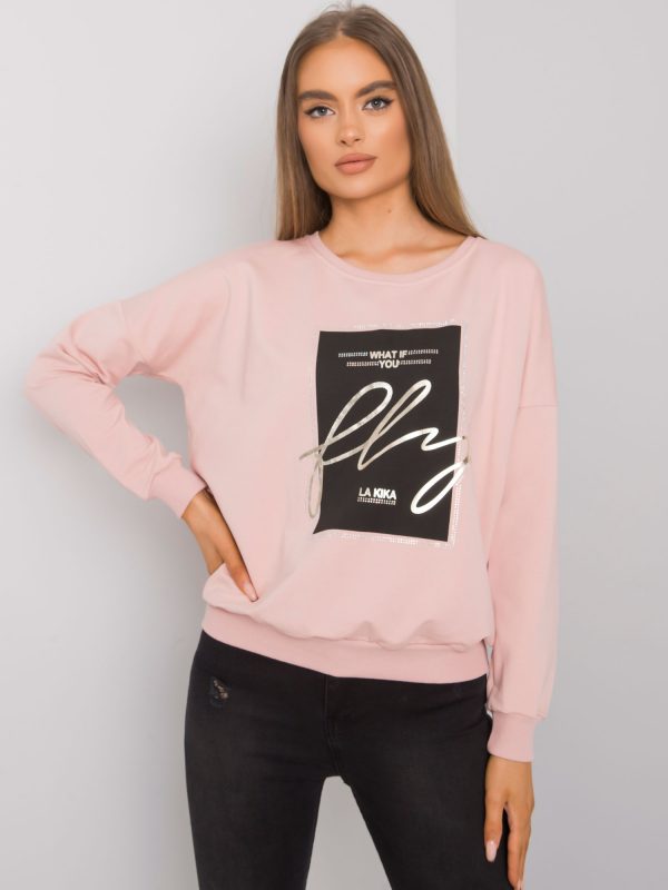 Women's Dirty Pink Sweatshirt with Salisbury Print