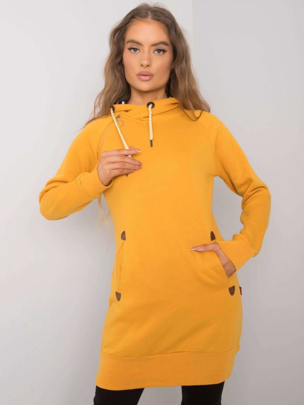 Yellow sweatshirt with pockets Embry