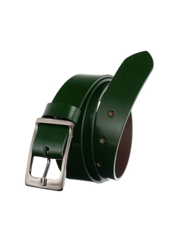 BADURA Women's Dark Green Leather Strap