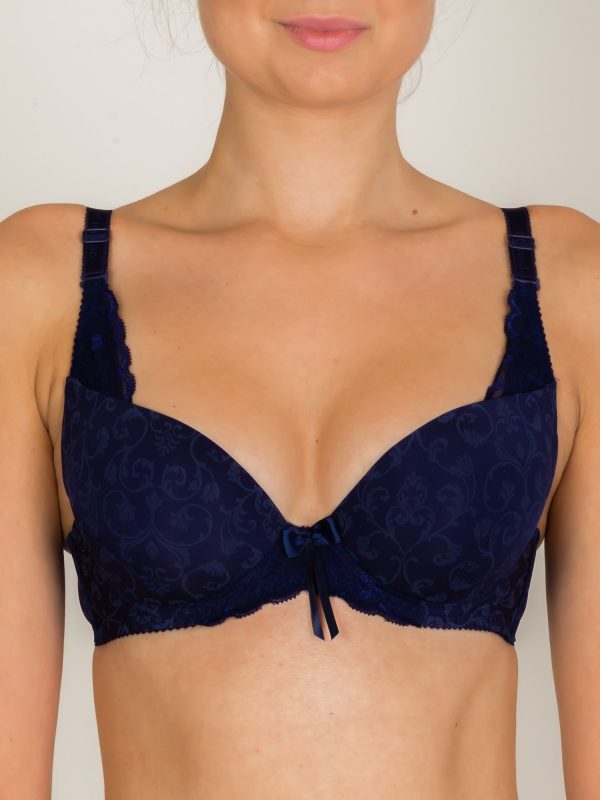 INTIMIDAO Navy blue push up bra