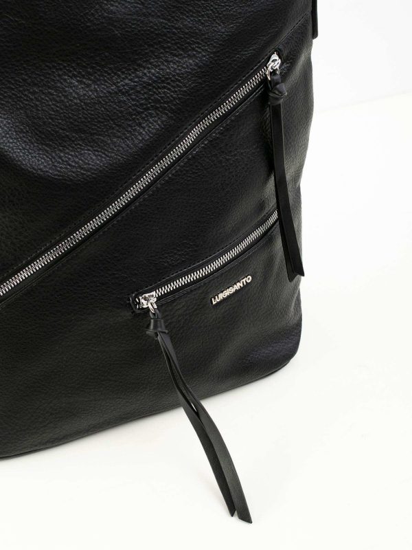 LUIGISANTO black hobo bag