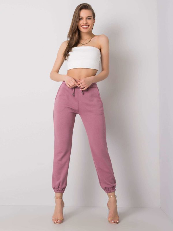 Agueda RUE PARIS Dirty Pink Pants