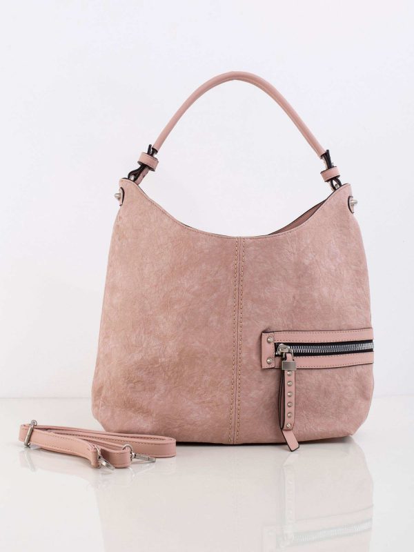 Light pink women's handbag