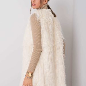 Rafael's ecru fur vest