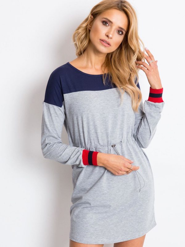 Grey Navy Brightside Dress