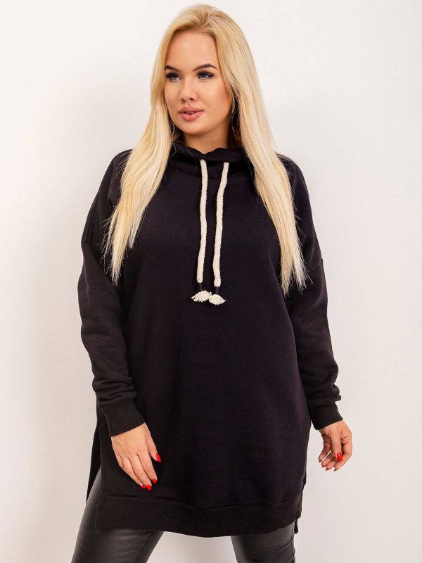 Black tunic plus size Samantha