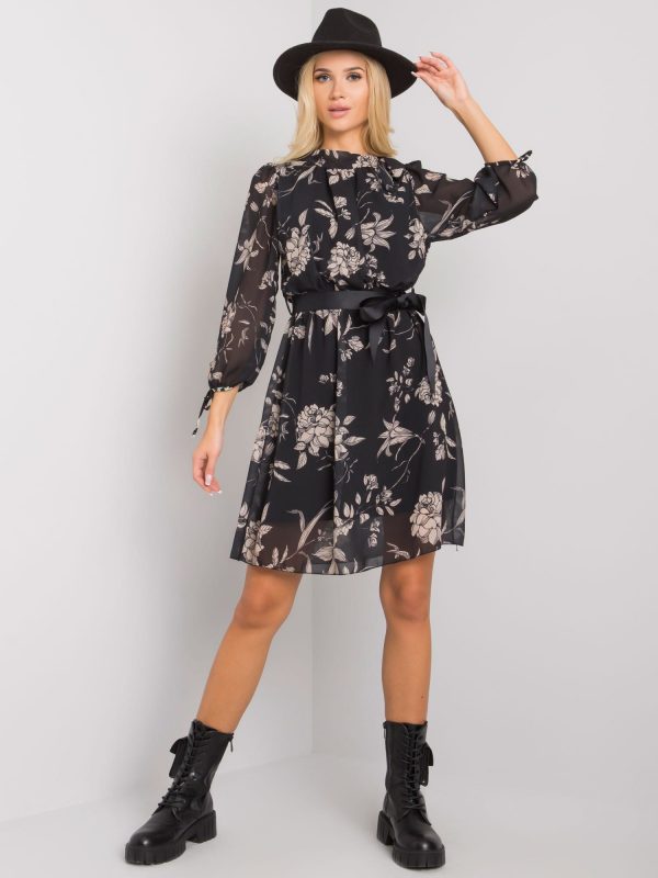 Black dress with prints Milina OCH BELLA