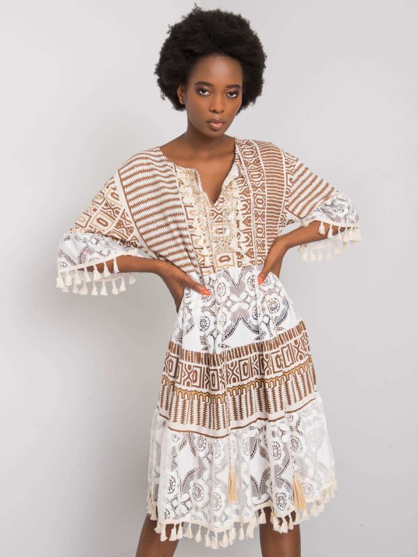 Brown Nayeli Boho Dress